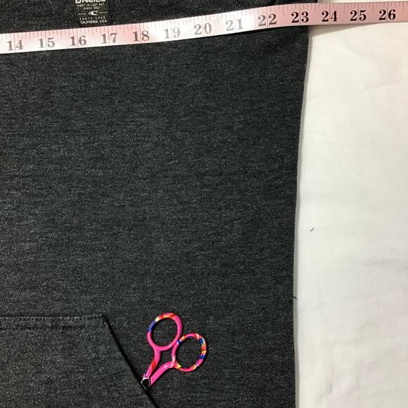 O'NEILL M Dark Gray Long Sleeve Full Zip Kangaroo Pocket Sweatshirt Hoodie B95 - Picture 5 of 6